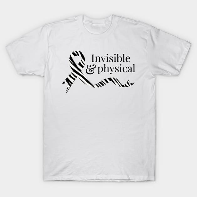Invisible & Physical (Zebra) T-Shirt by yourachingart